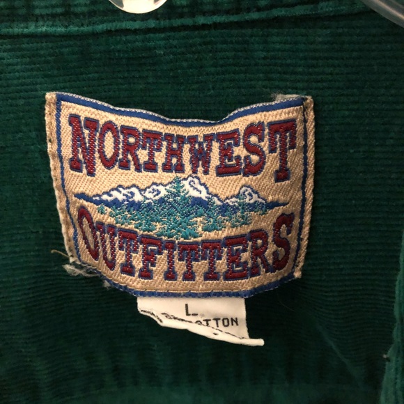 Green corduroy shirt / jacket - Picture 2 of 2